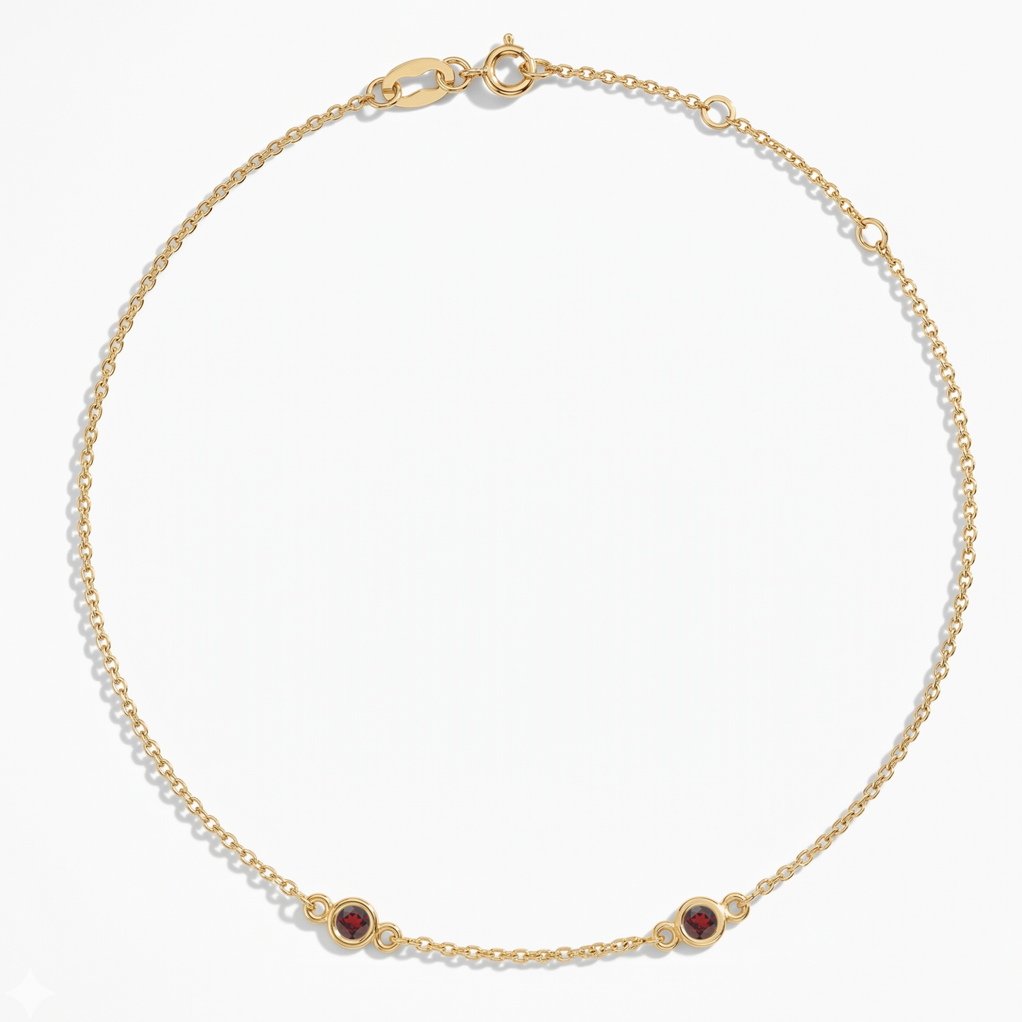 The Two Station Bracelet | Cable Chain