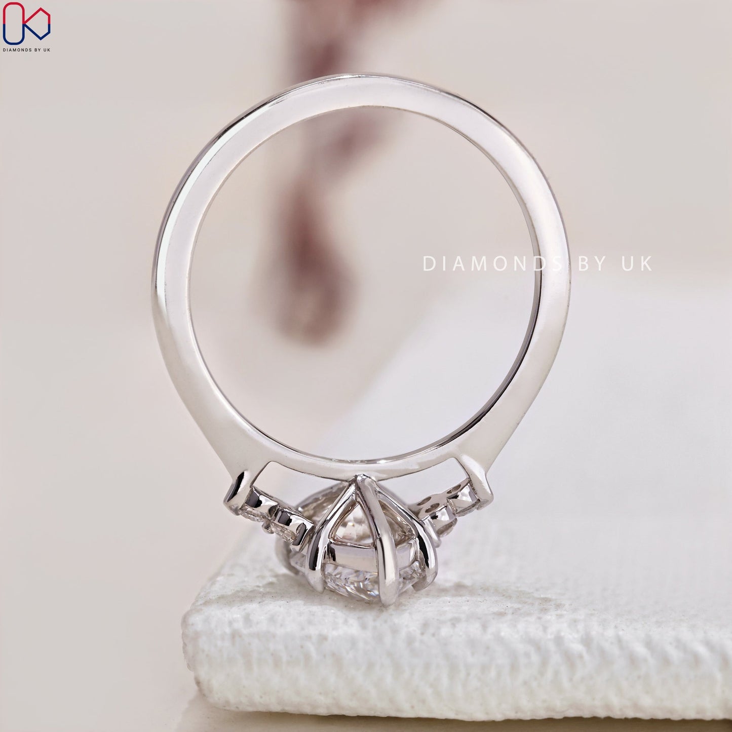 Pear Shaped Diamond Ring - Muse Setting