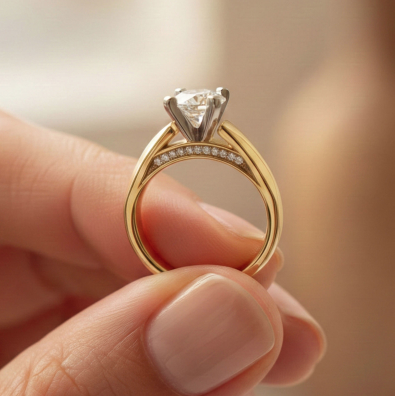 14KY Diamond Semi-Mount Engagement Ring