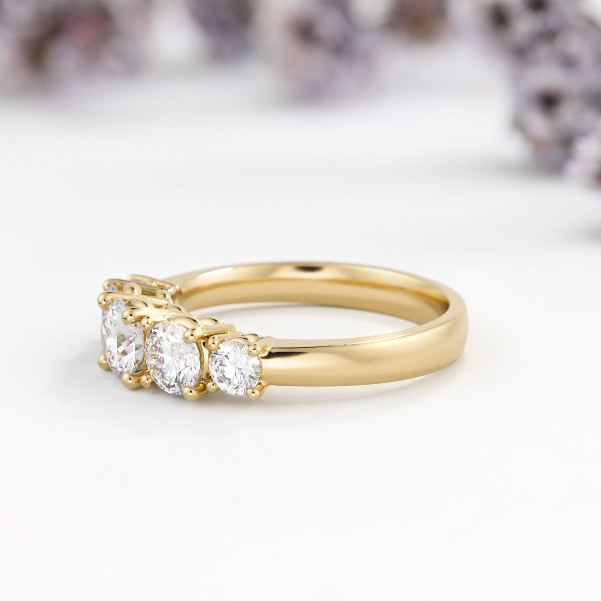 Quintet Lab Diamond Engagement Ring