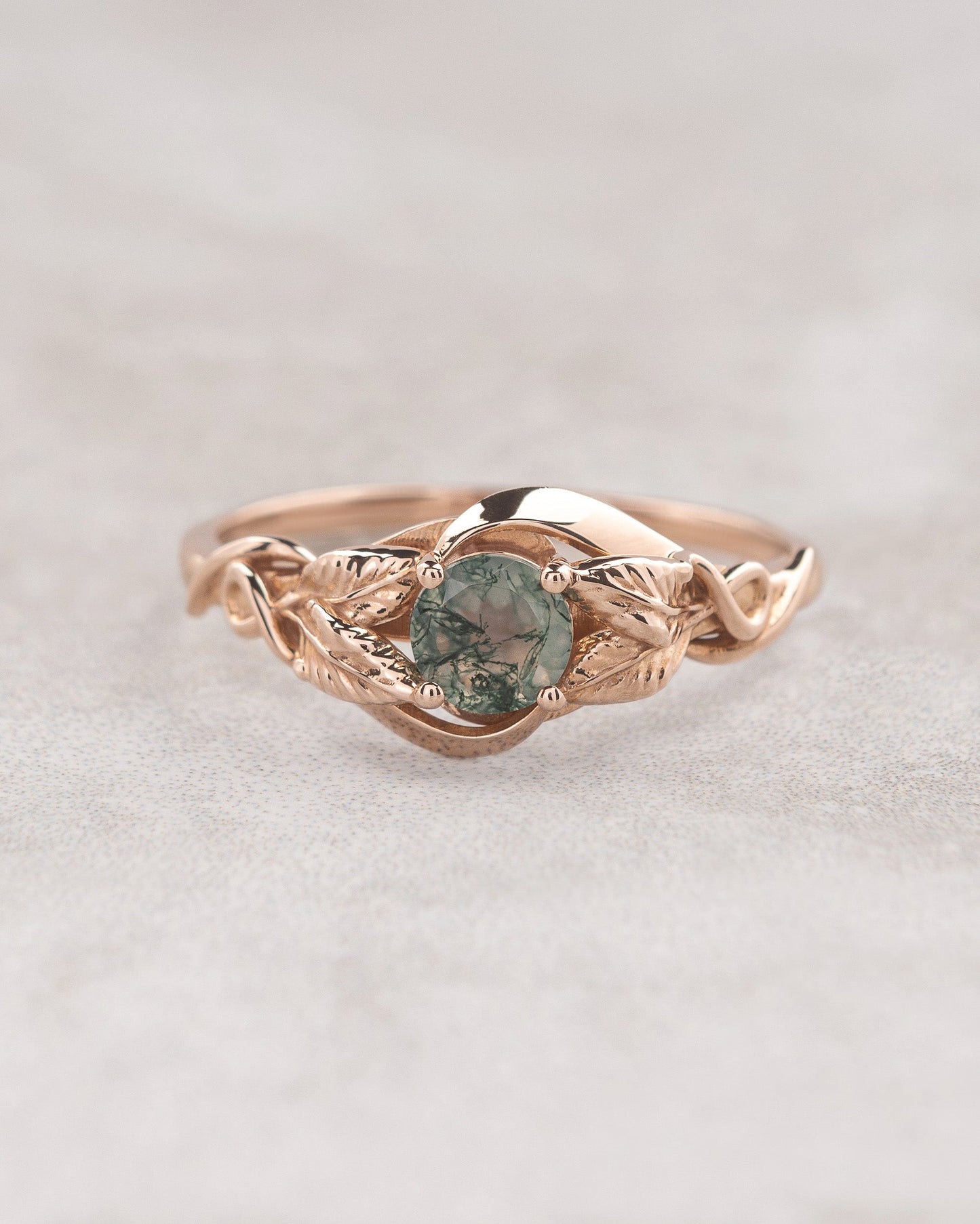 Azalea | custom engagement ring setting, round 5 mm