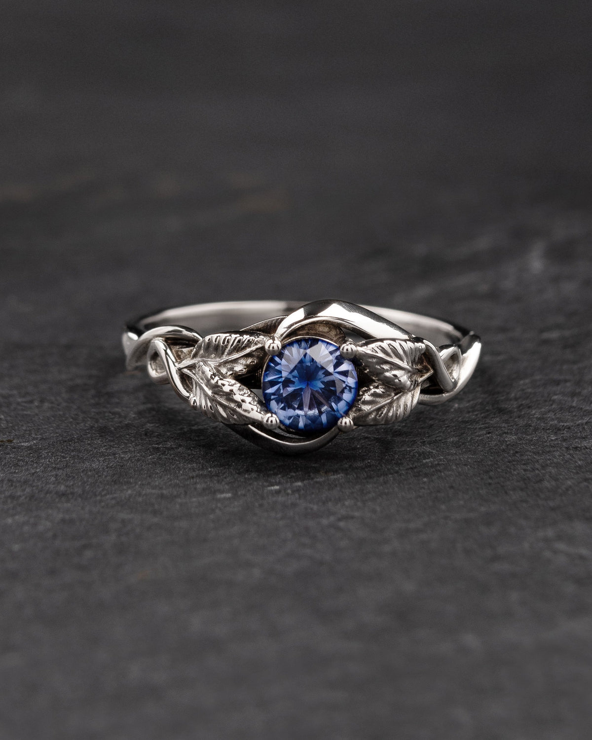 Azalea | custom engagement ring setting, round 5 mm