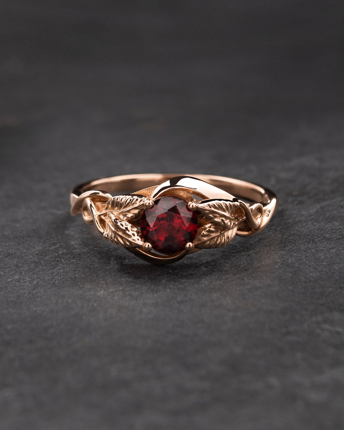 Azalea | custom engagement ring setting, round 5 mm