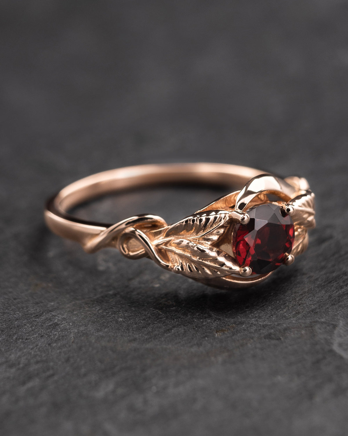 Azalea | custom engagement ring setting, round 5 mm