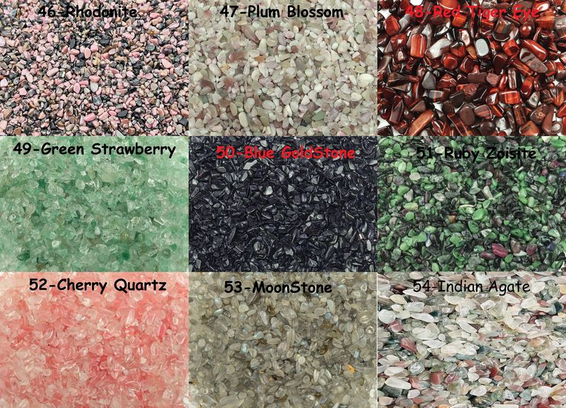Crystal Chips – Crystal Semi Tumbled Chips - Bulk Crystal - 2-6mm - MIX