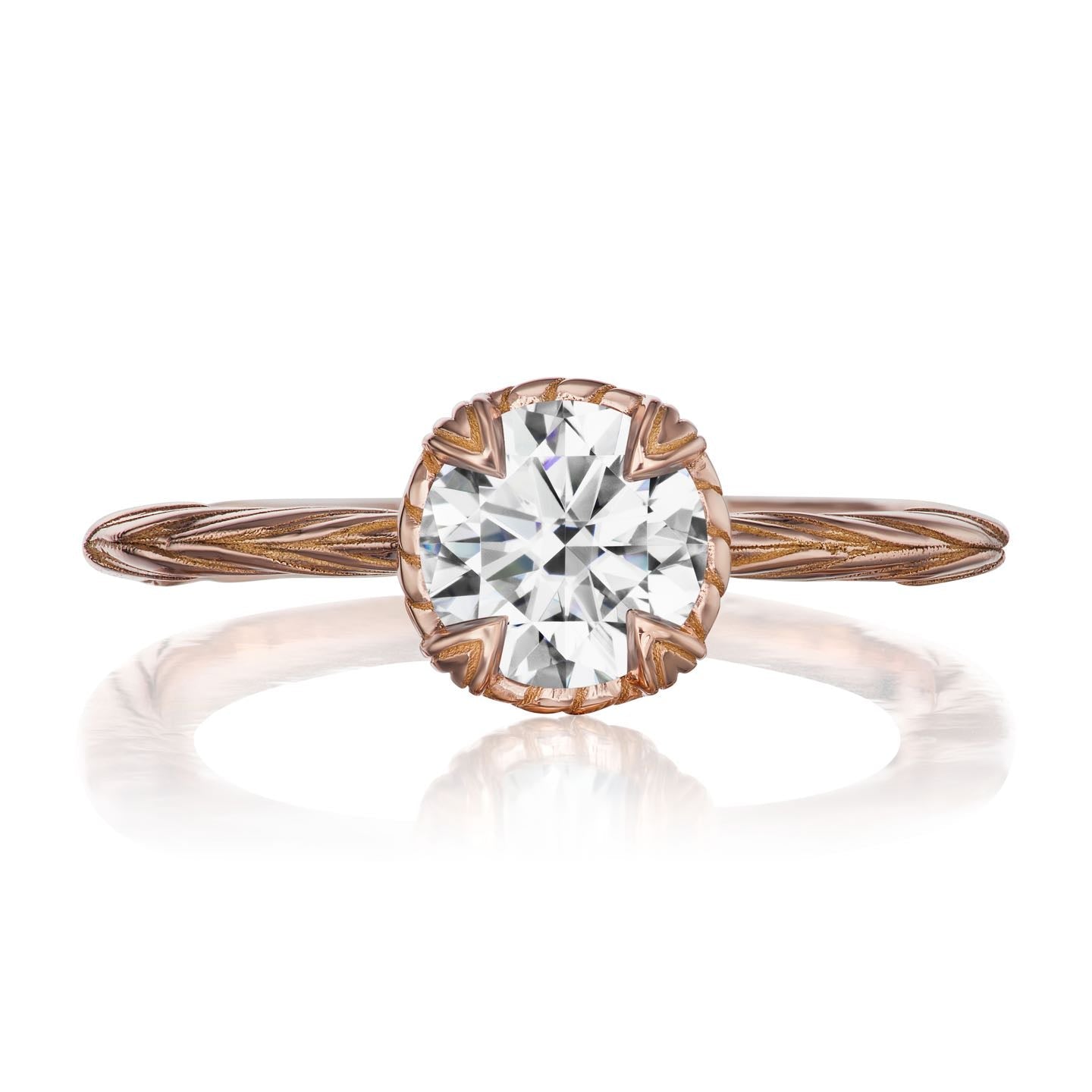 ・SIENNA・Moissanite, Willow Leaf Band (1ct)