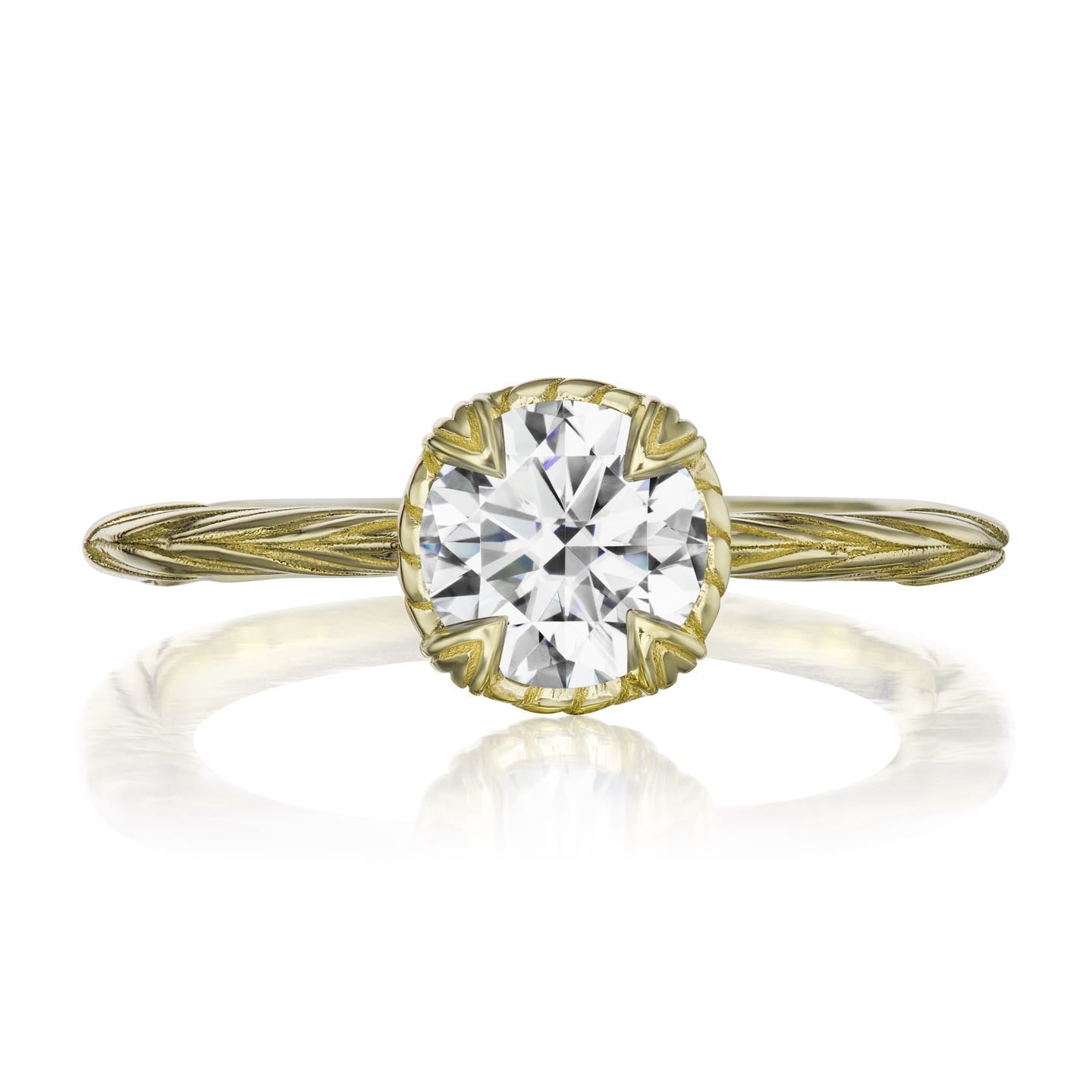 ・SIENNA・Moissanite, Willow Leaf Band (1ct)
