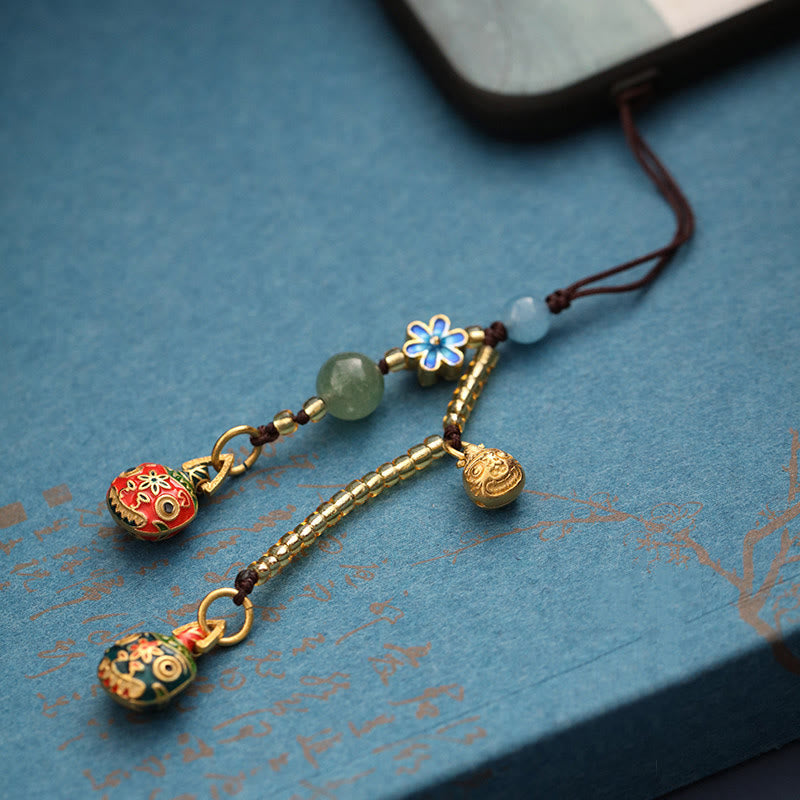Fortune Jewel Gold Swallowing Beast Family Luck Key Chain
