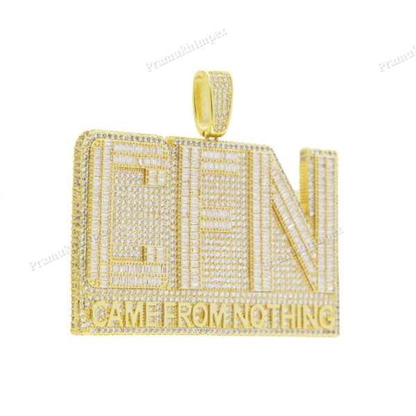 Moissanite Baguette S925 Silver CFN Pendant