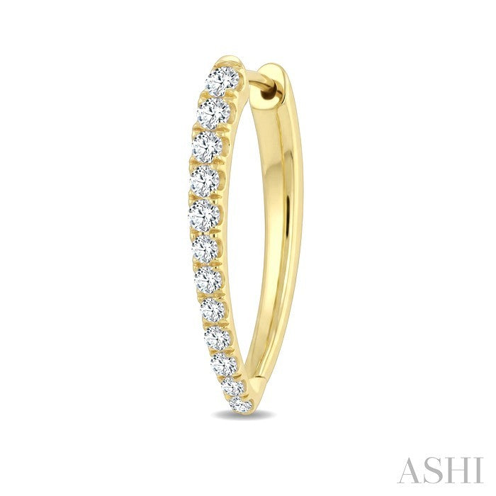 Chevron Diamond Fashion Hoop Earrings