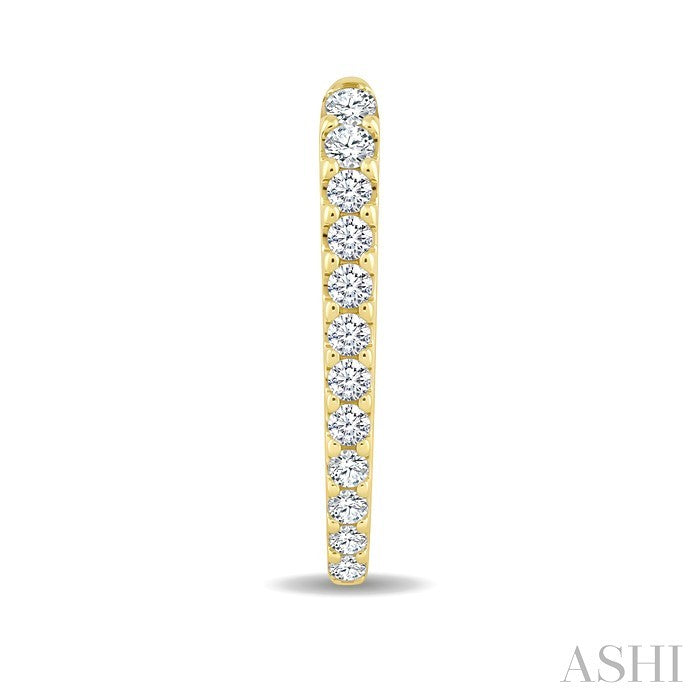 Chevron Diamond Fashion Hoop Earrings