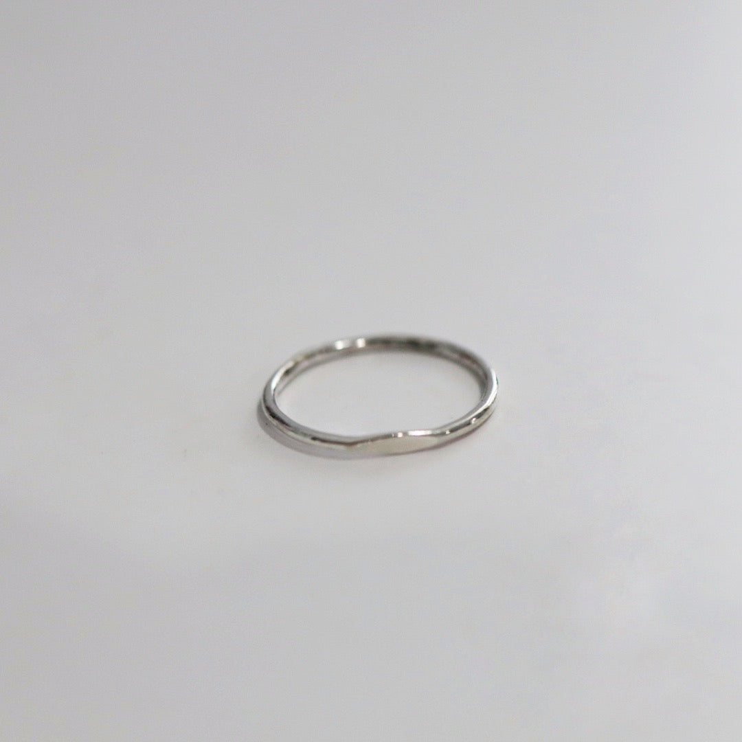 Dainty Signet Stacking Ring - Choose Your Metal - Sterling Silver or 14 Karat Gold Fill