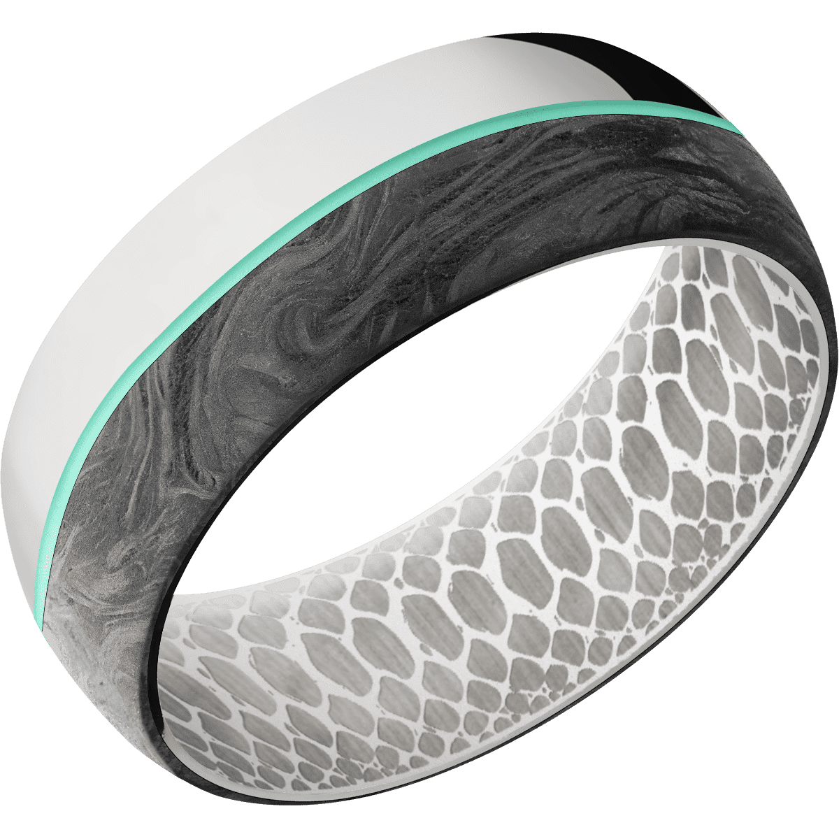 10K White Gold + Polish Finish + White