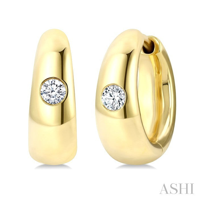 Aeris Gold Diamond Fashion Hoop Earrings
