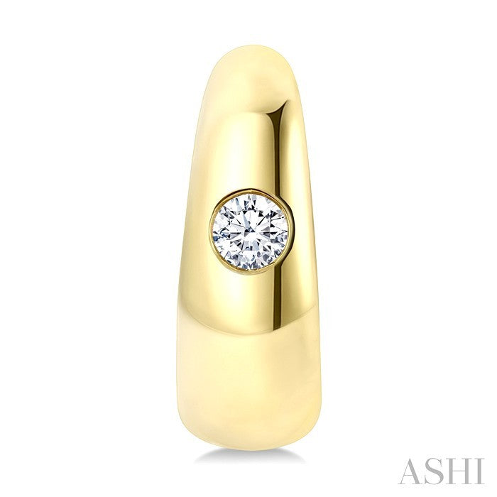 Aeris Gold Diamond Fashion Hoop Earrings