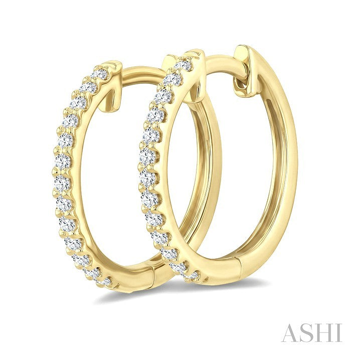 Diamond Hoop Earrings
