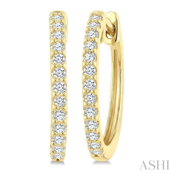 Diamond Hoop Earrings