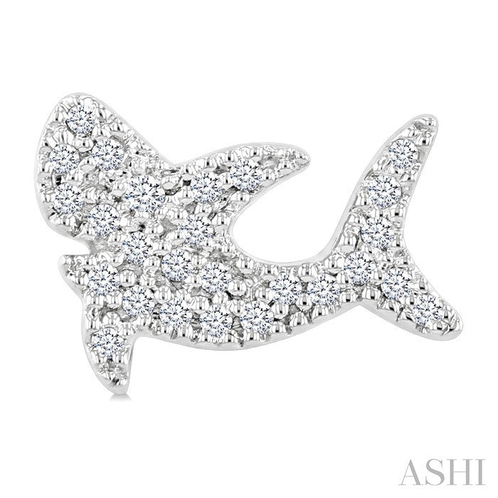 Shark Petite Diamond Fashion Earrings