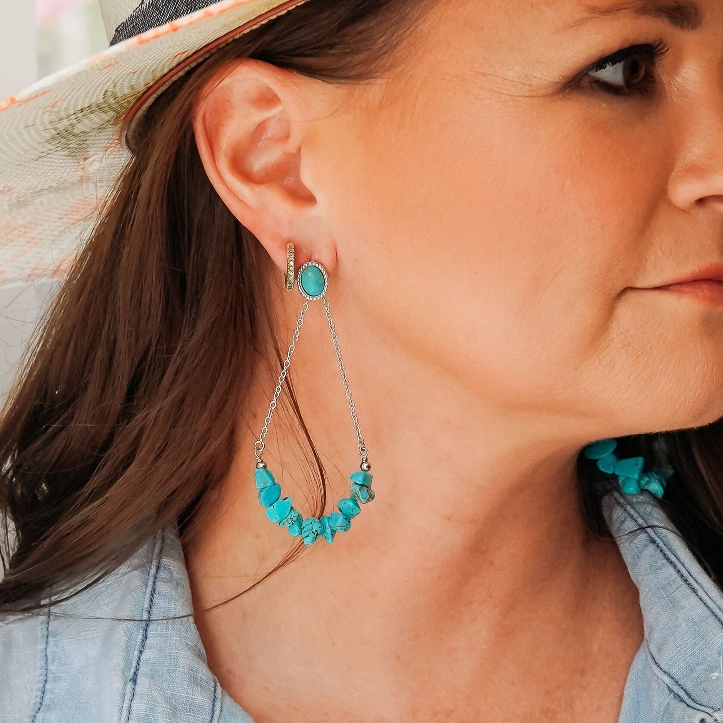 The Turquoise Stack Earrings
