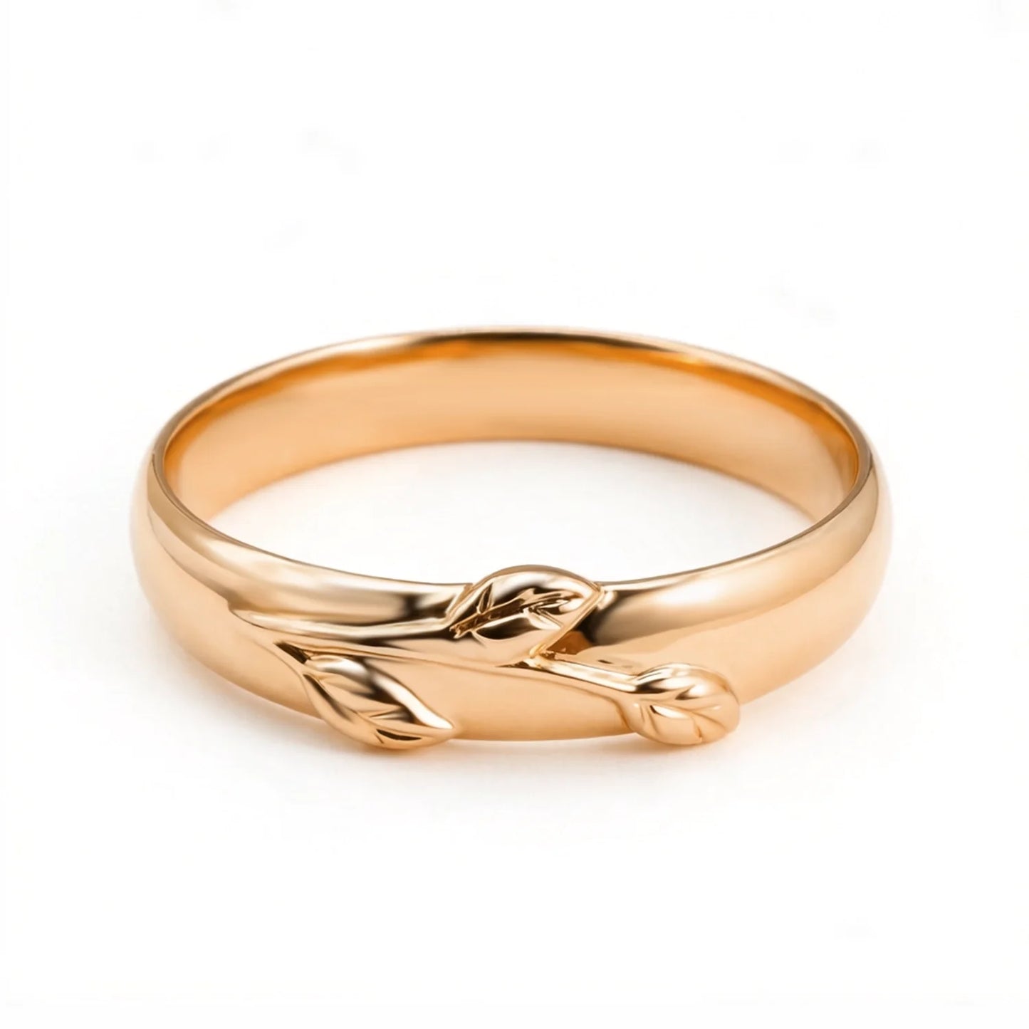 Léonie Oval Cut Moss Agate Leafy Gold Couple Ring Set