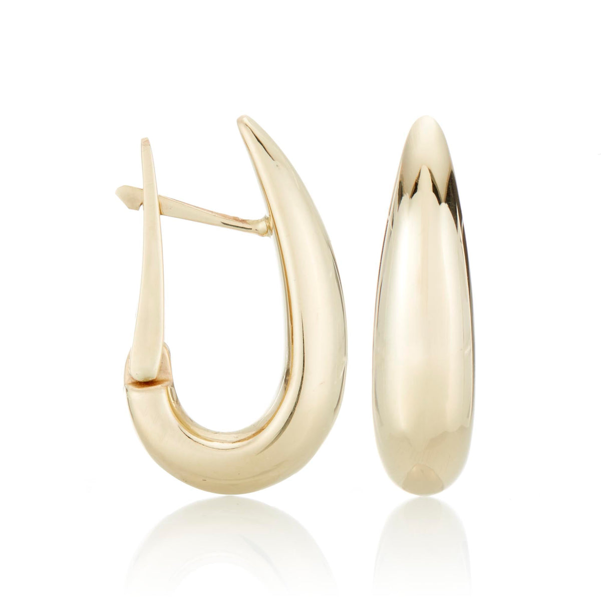 Tapered Hoop Earrings
