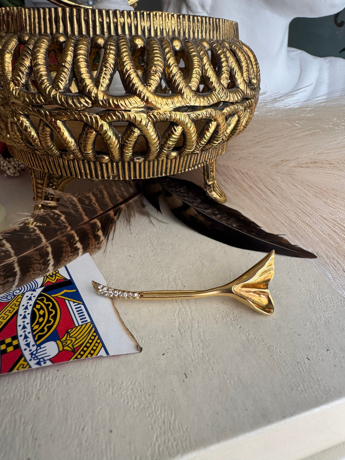 Estate 18k Tiffany & Co. Gingko Brooch/Pin