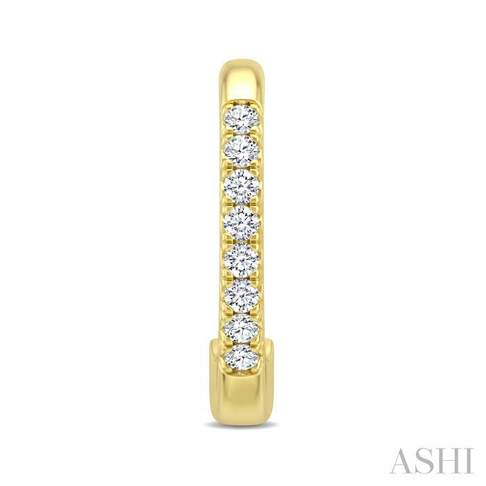Petite Diamond Fashion Huggie Cuff Earrings