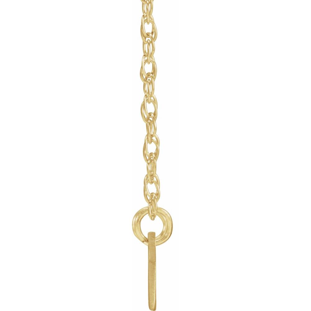 Solid Gold Nameplate Necklace