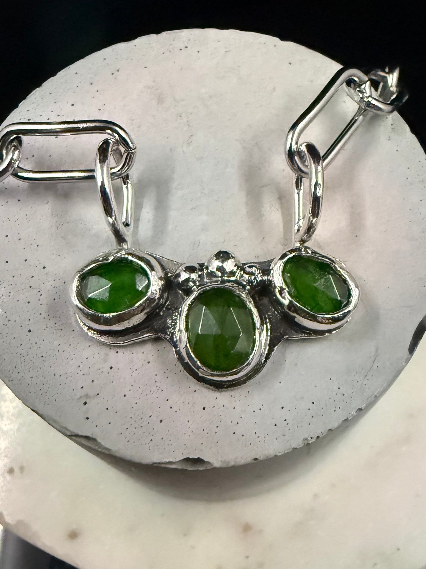 Topside Chrome Diopside Necklace
