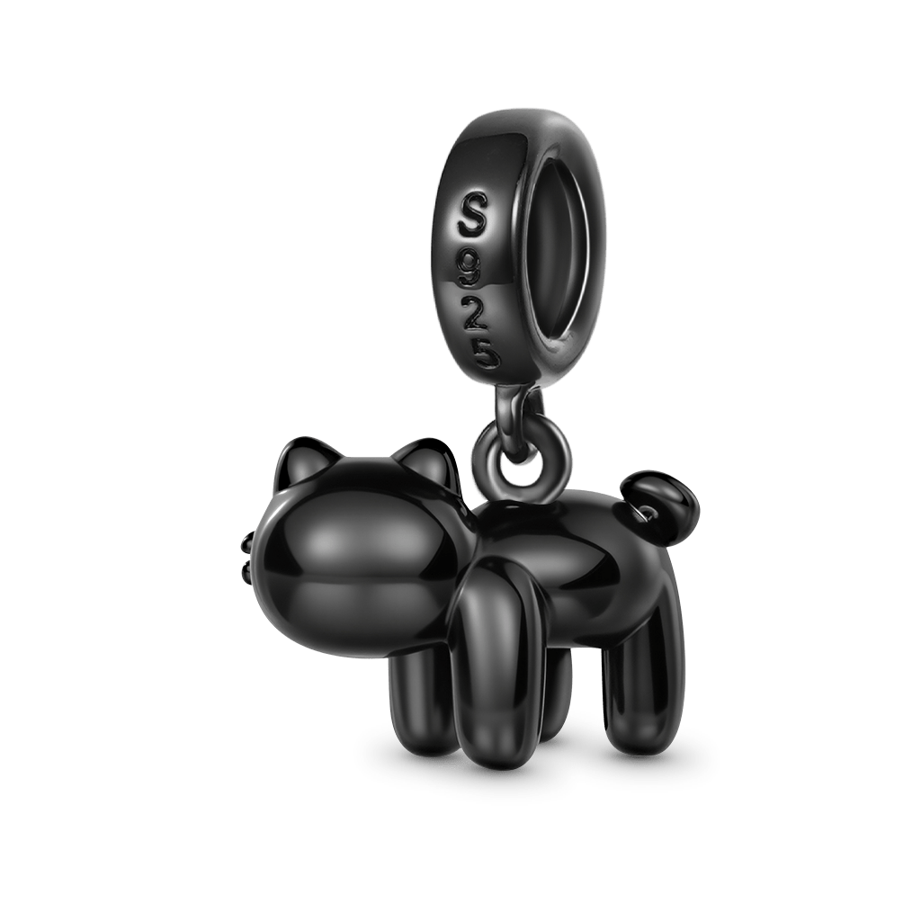 Gnoce Black Cat's Butt Pendant Dangle Charm