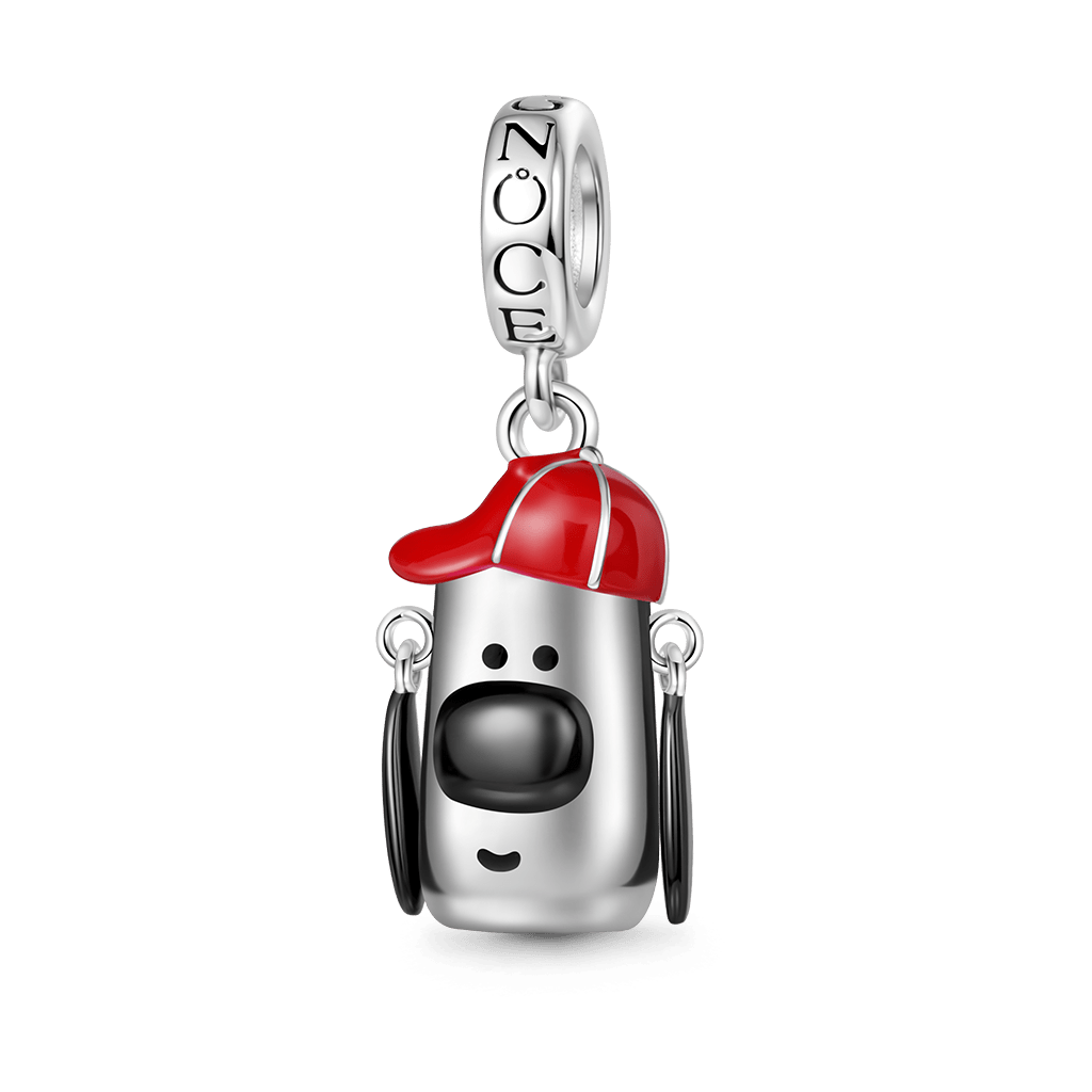 Gnoce Movable Dog Ears Pendant Dangle Charm