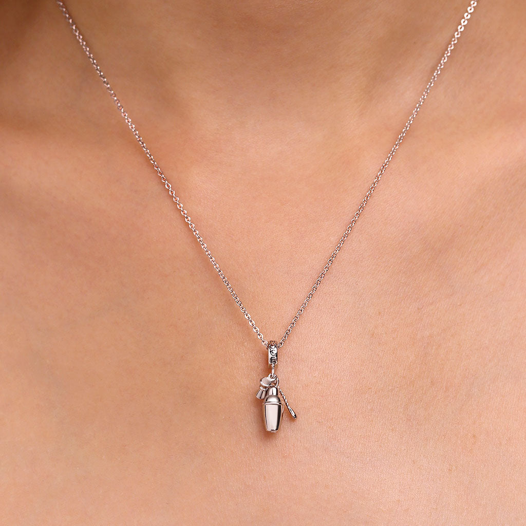 Gnoce Cocktail Shaker Suit Pendant Dangle Charm