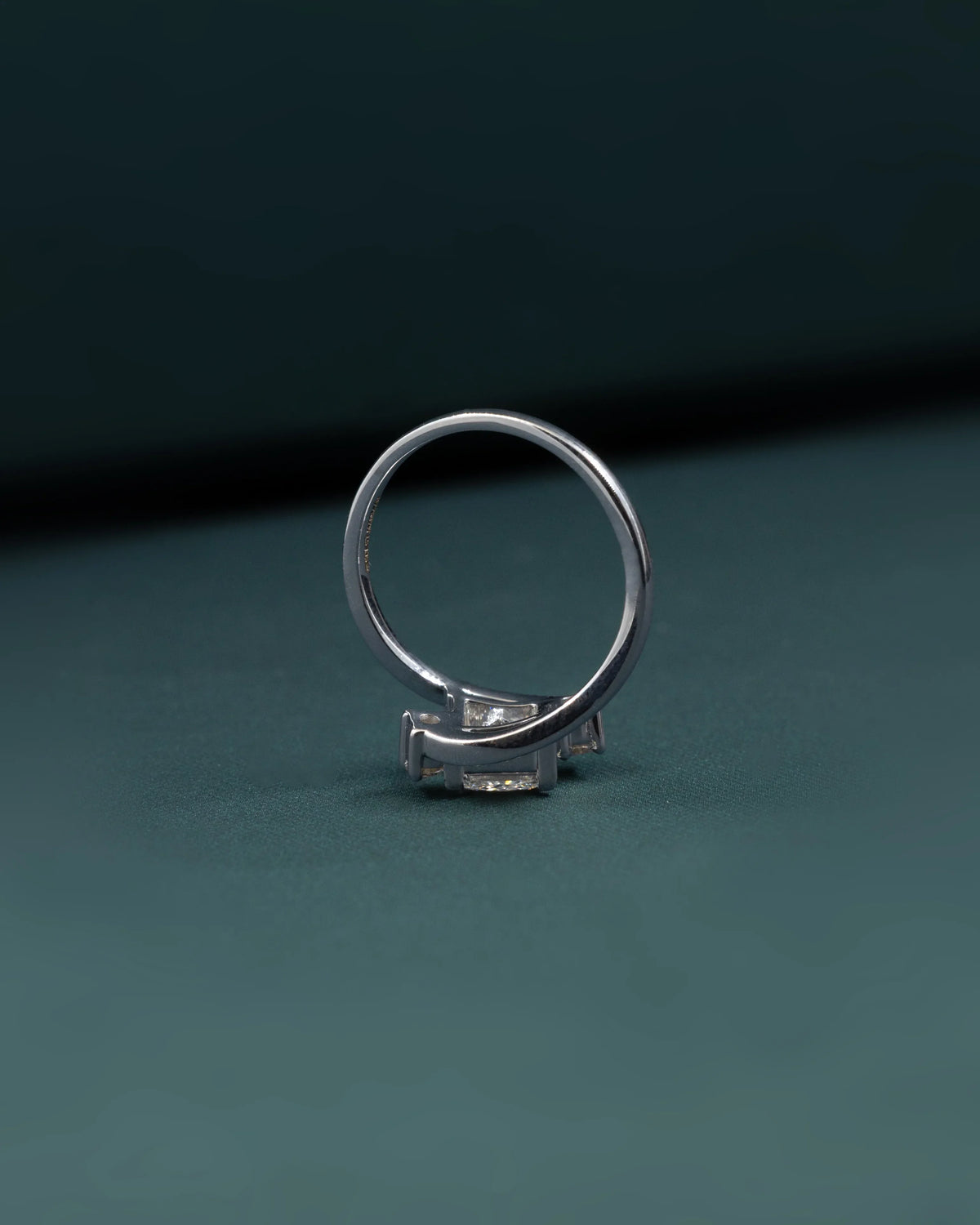 1.14 CTW Princess Cut Lab-Grown Diamond Bypass Engagement