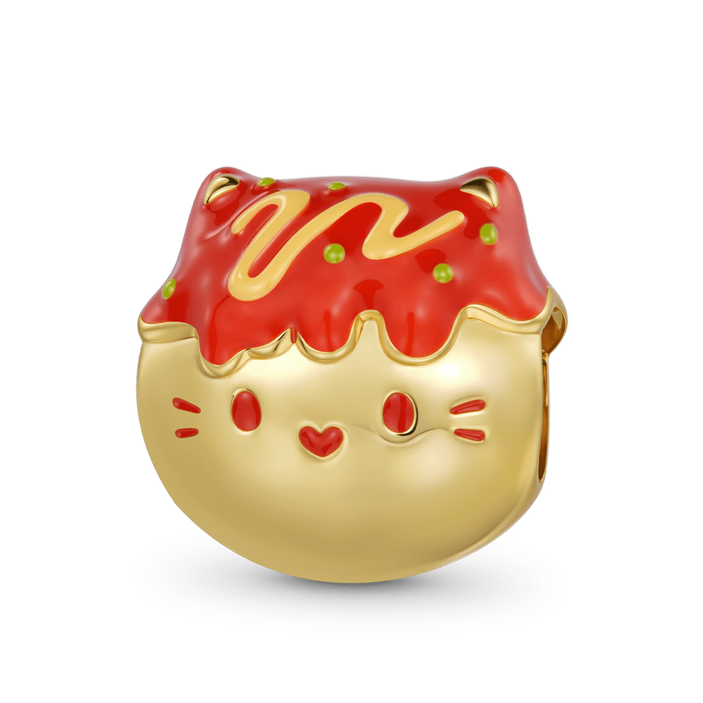 Gnoce Cat Takoyaki Charm