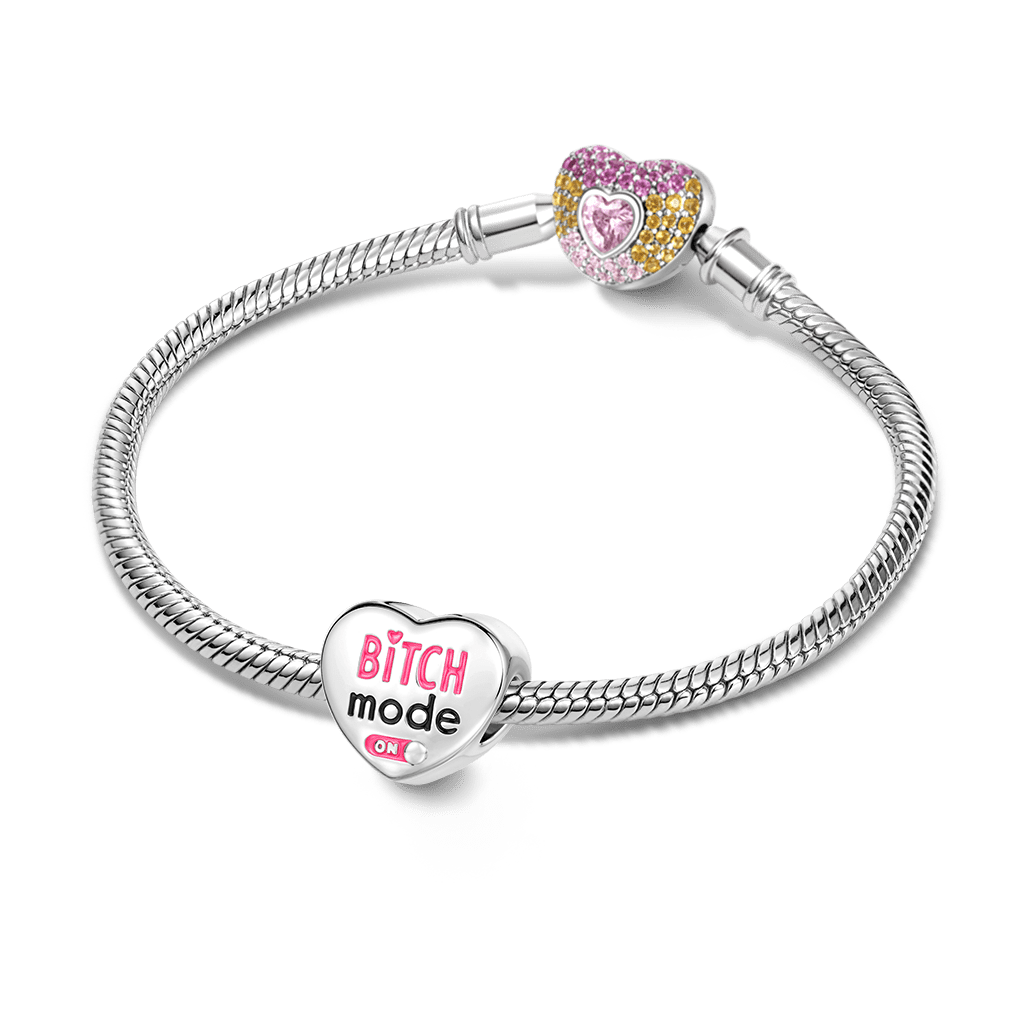 Gnoce Personalized Swearing Series Bitch Photo Charm