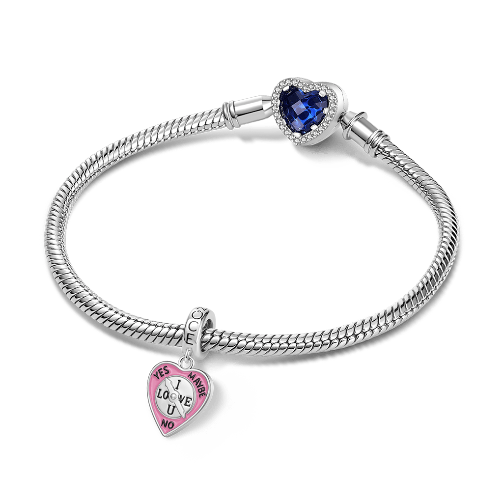 Gnoce Expressing Love Heart-shaped Pointer Pendant Dangle Charm