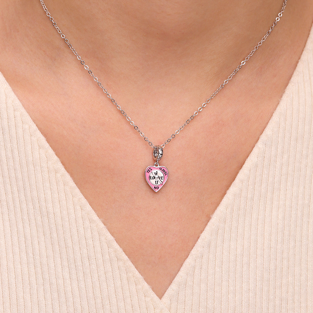 Gnoce Expressing Love Heart-shaped Pointer Pendant Dangle Charm