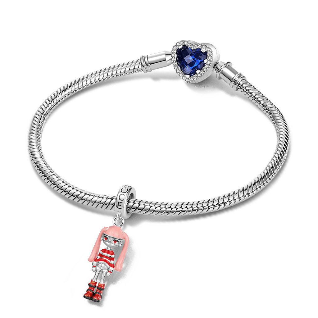 Gnoce Lovely Girl Pendant Dangle Charm