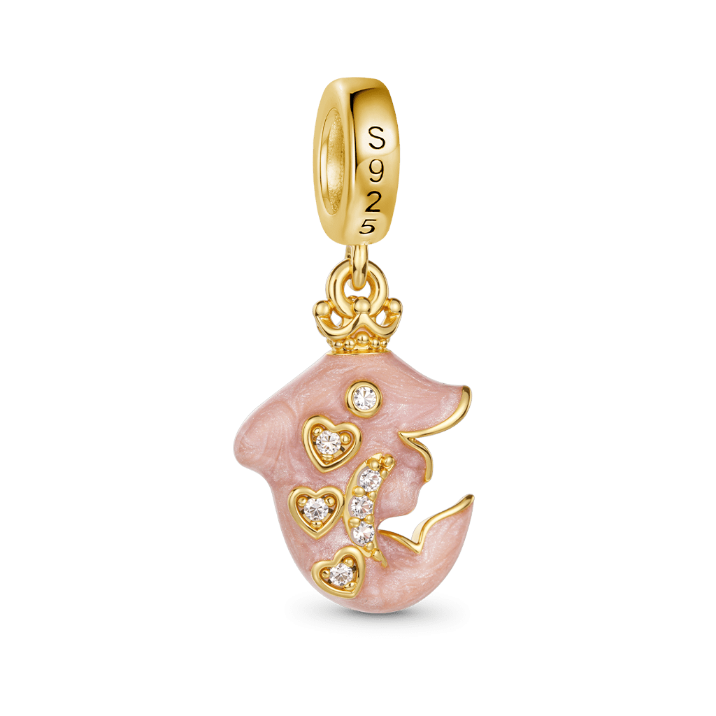 Gnoce Playful Dolphin Pendant Dangle Charm