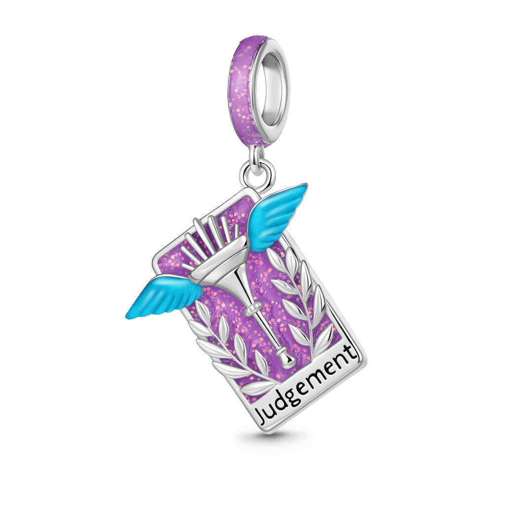 Gnoce Tarot Judgment Card Glow-in-the-Dark Pendant Dangle Charm