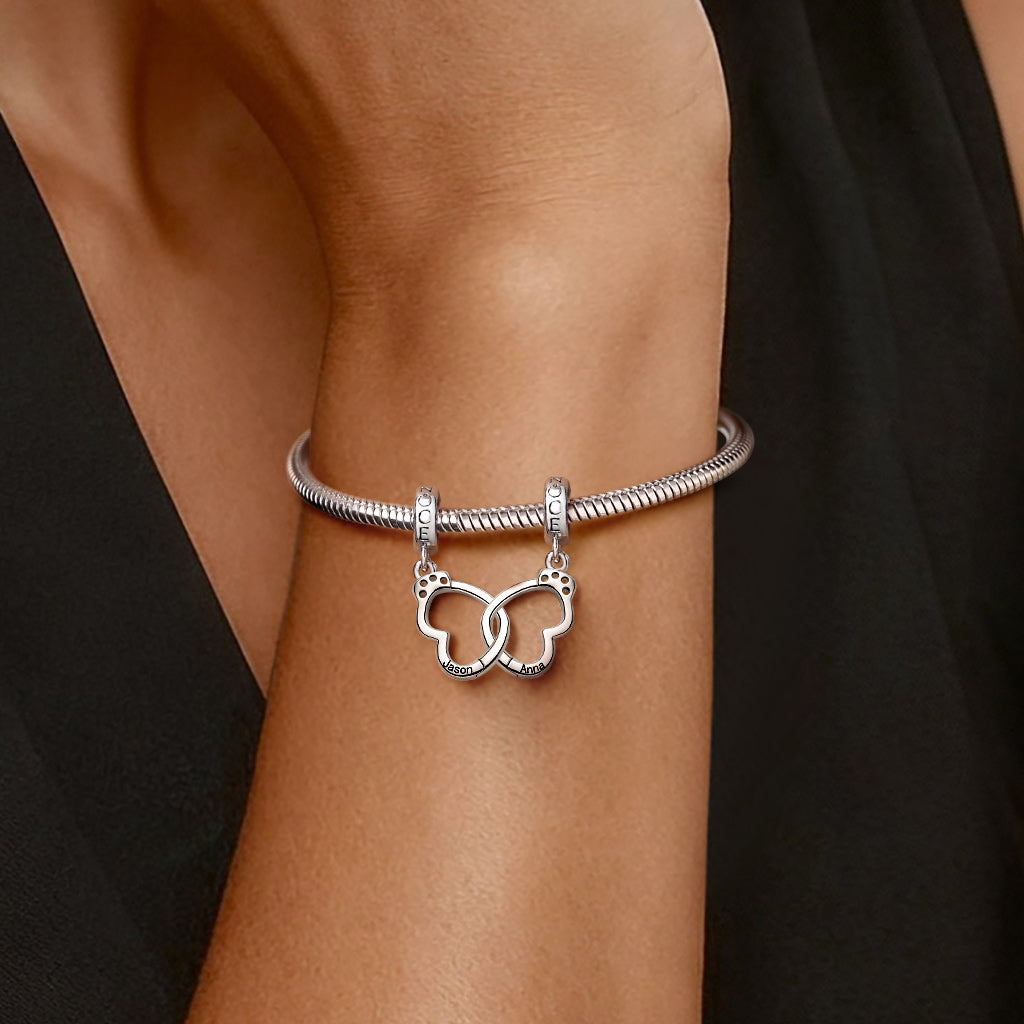 Gnoce Personalized Openable Lover's Handcuff Pendant Dangle Charm
