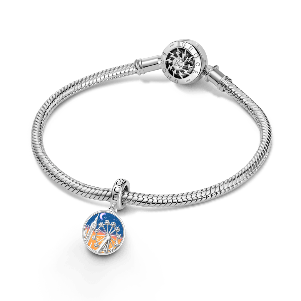 Gnoce Day & Night Cycle Pendant Dangle Charm