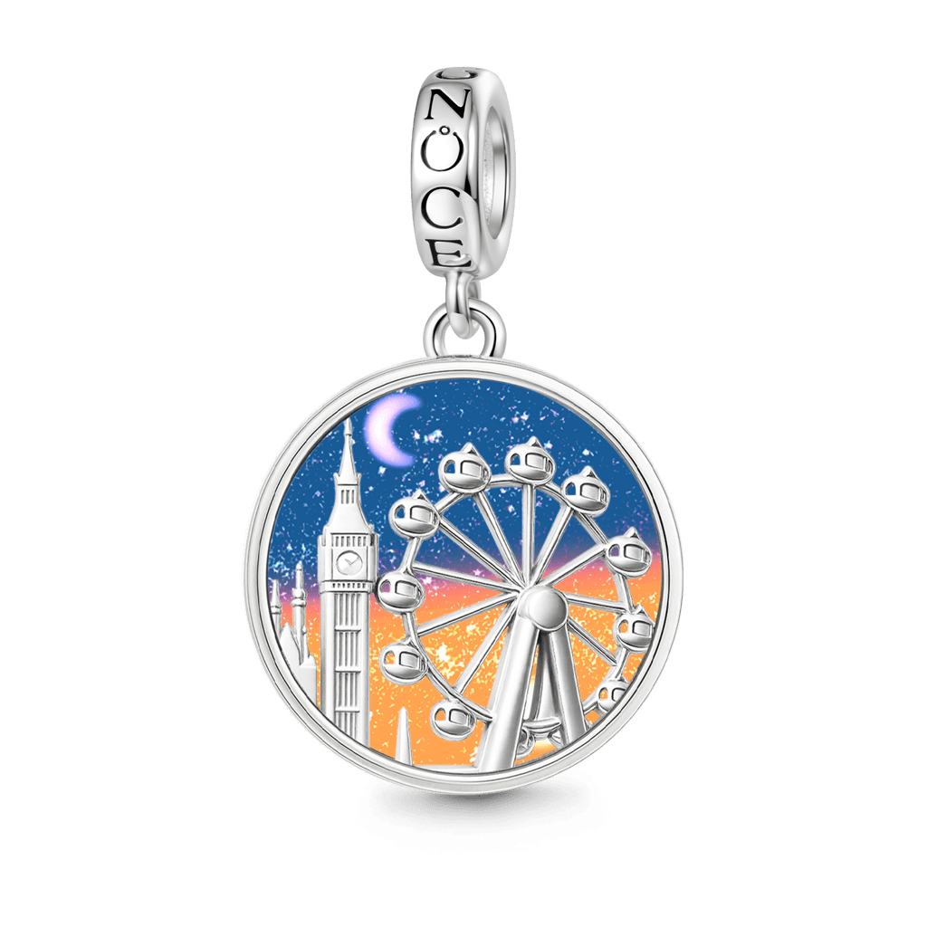 Gnoce Day & Night Cycle Pendant Dangle Charm