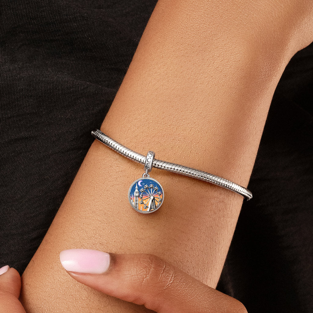 Gnoce Day & Night Cycle Pendant Dangle Charm