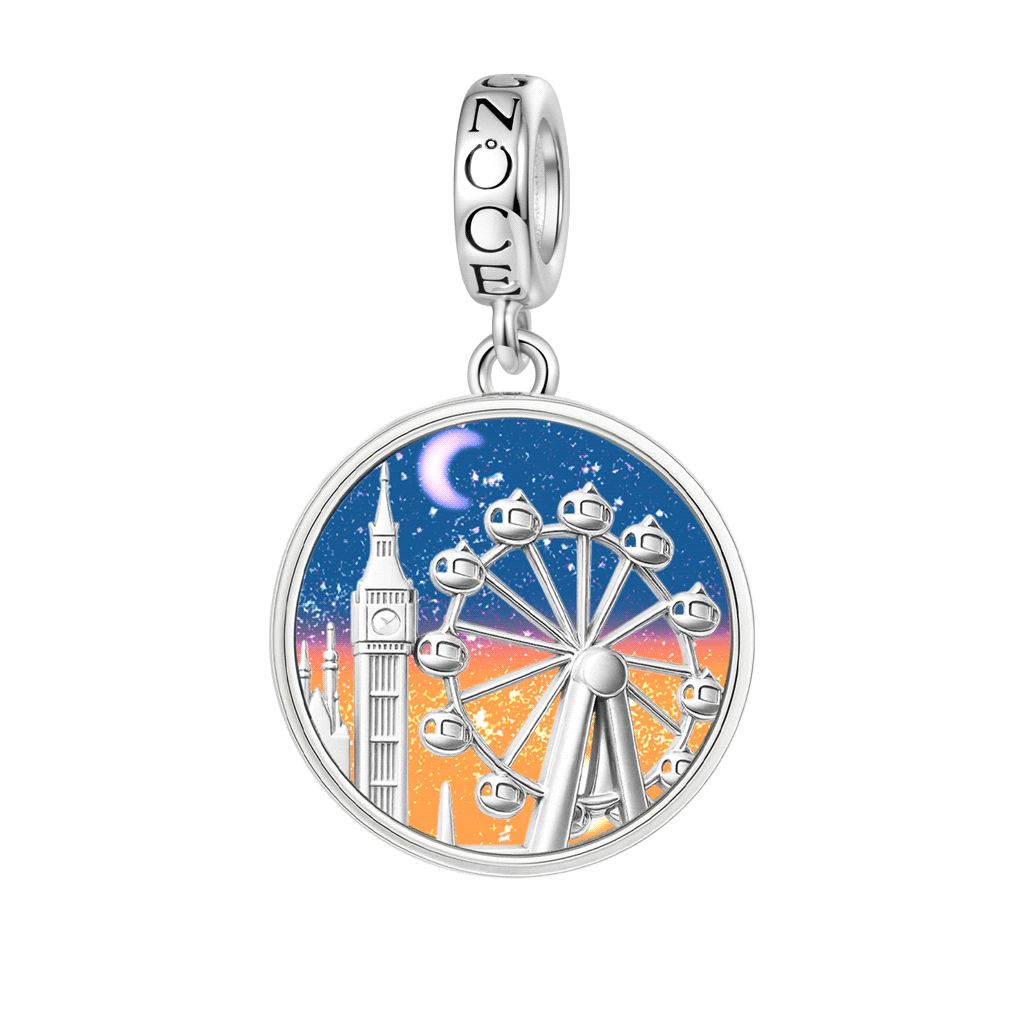 Gnoce Day & Night Cycle Pendant Dangle Charm