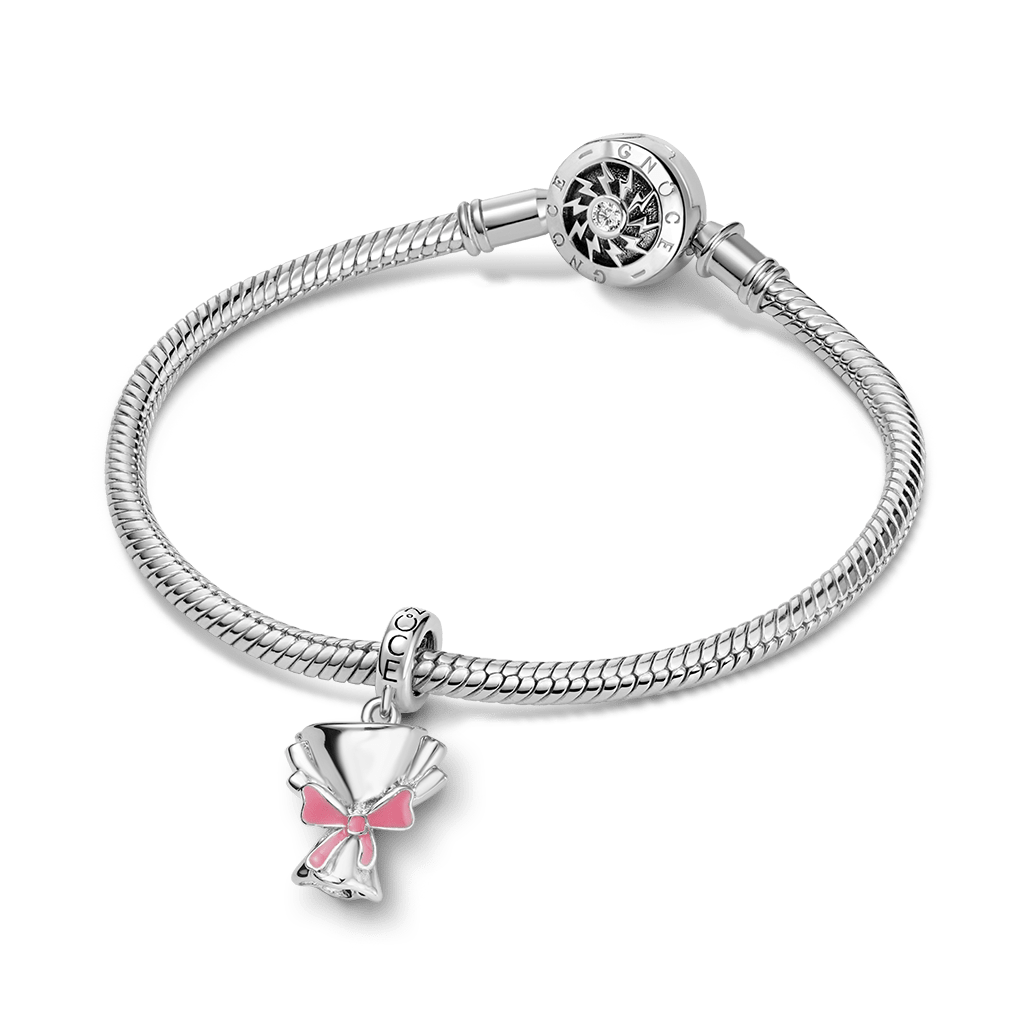 Gnoce Bow Bouquet Pendant Dangle Charm