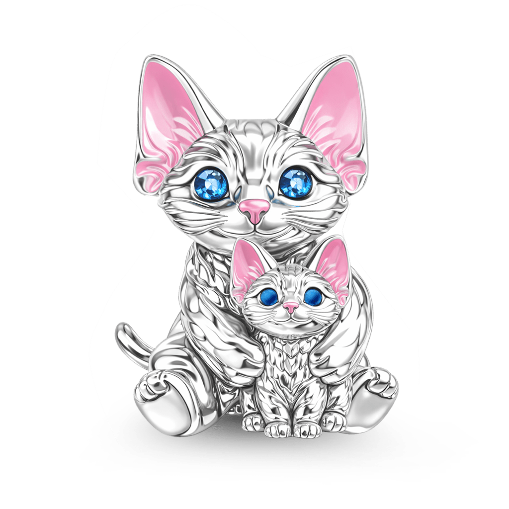 Gnoce Devon Cat Embraces Baby Charm