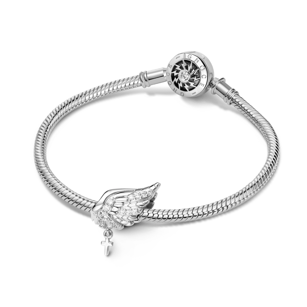 Gnoce Angel Wing with Cross Charm