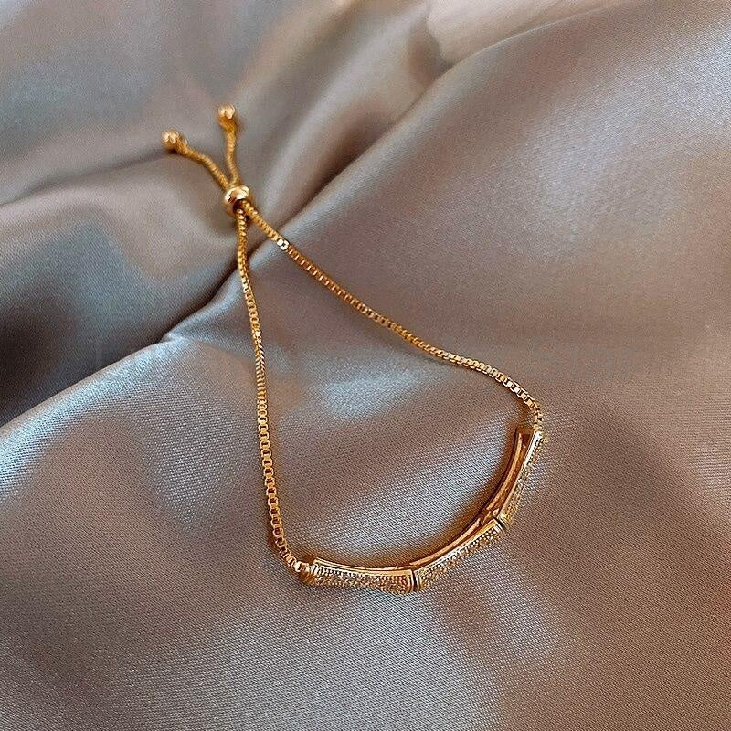 GOLD PLATED CRYSTAL BRACELET