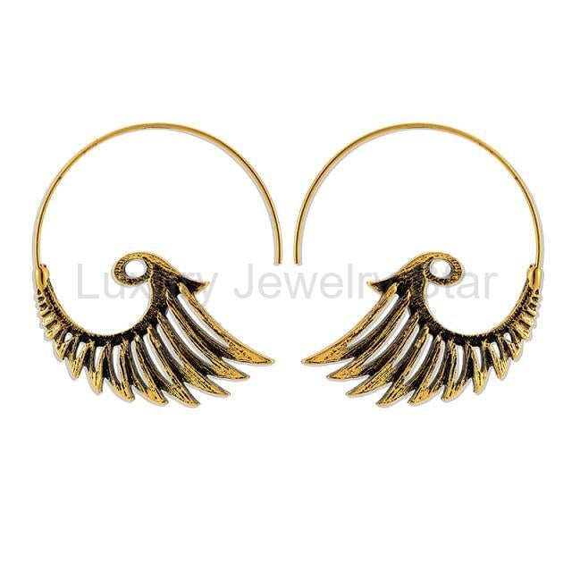 ANGEL WING STATEMENT EARRINGS - image 2